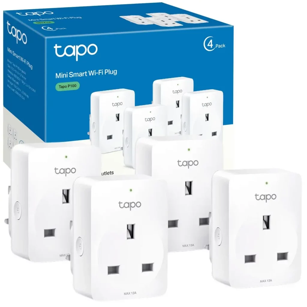 TP-Link Tapo P100 Smart Socket 4 Pack