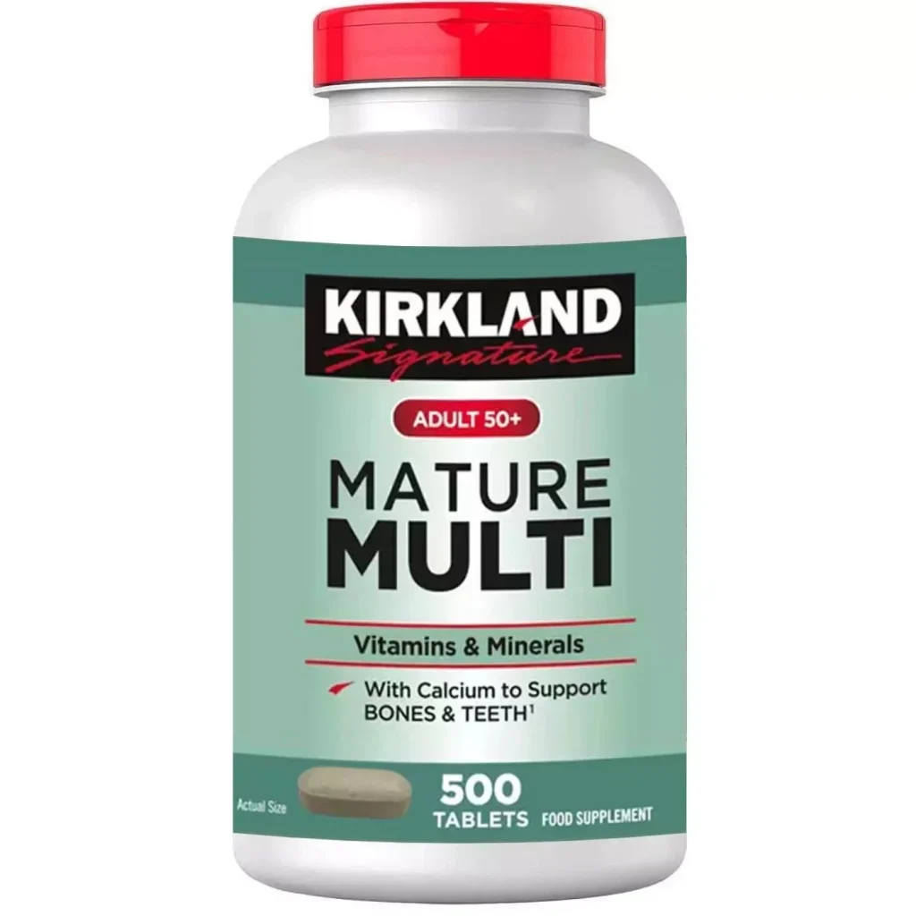 Kirkland Signature Adult 50 Plus Mature Multi Vitamins and Minerals 500 Tablets