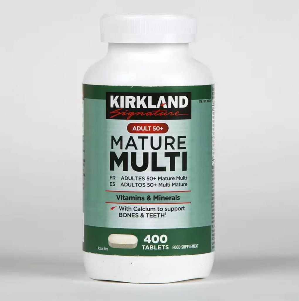 Kirkland Signature Adult 50 Plus Mature Multi Vitamins and Minerals 500 Tablets