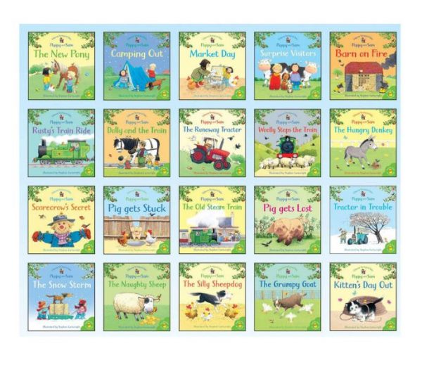 Usborne Farmyard Tales Poppy and Sam Story Collection 20 Books Set