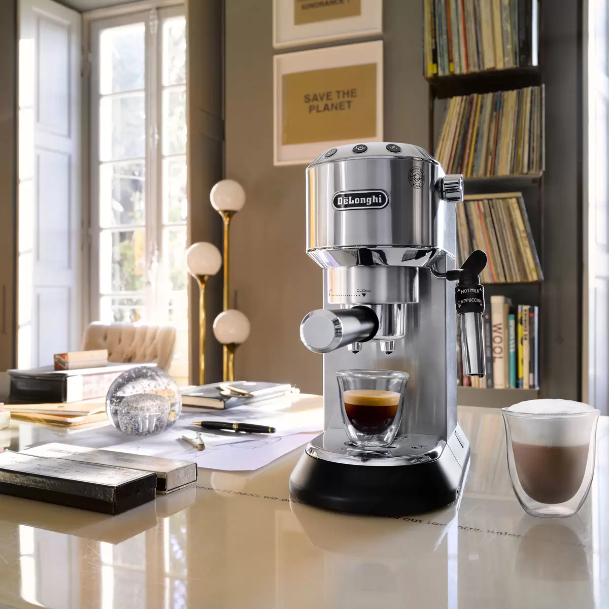 De'Longhi Dedica Barista Silver Pack Coffee Machine Model: ECKG6820.M - Image 4
