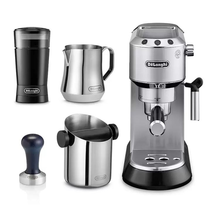 De'Longhi Dedica Barista Silver Pack Coffee Machine Model ECKG6820.M