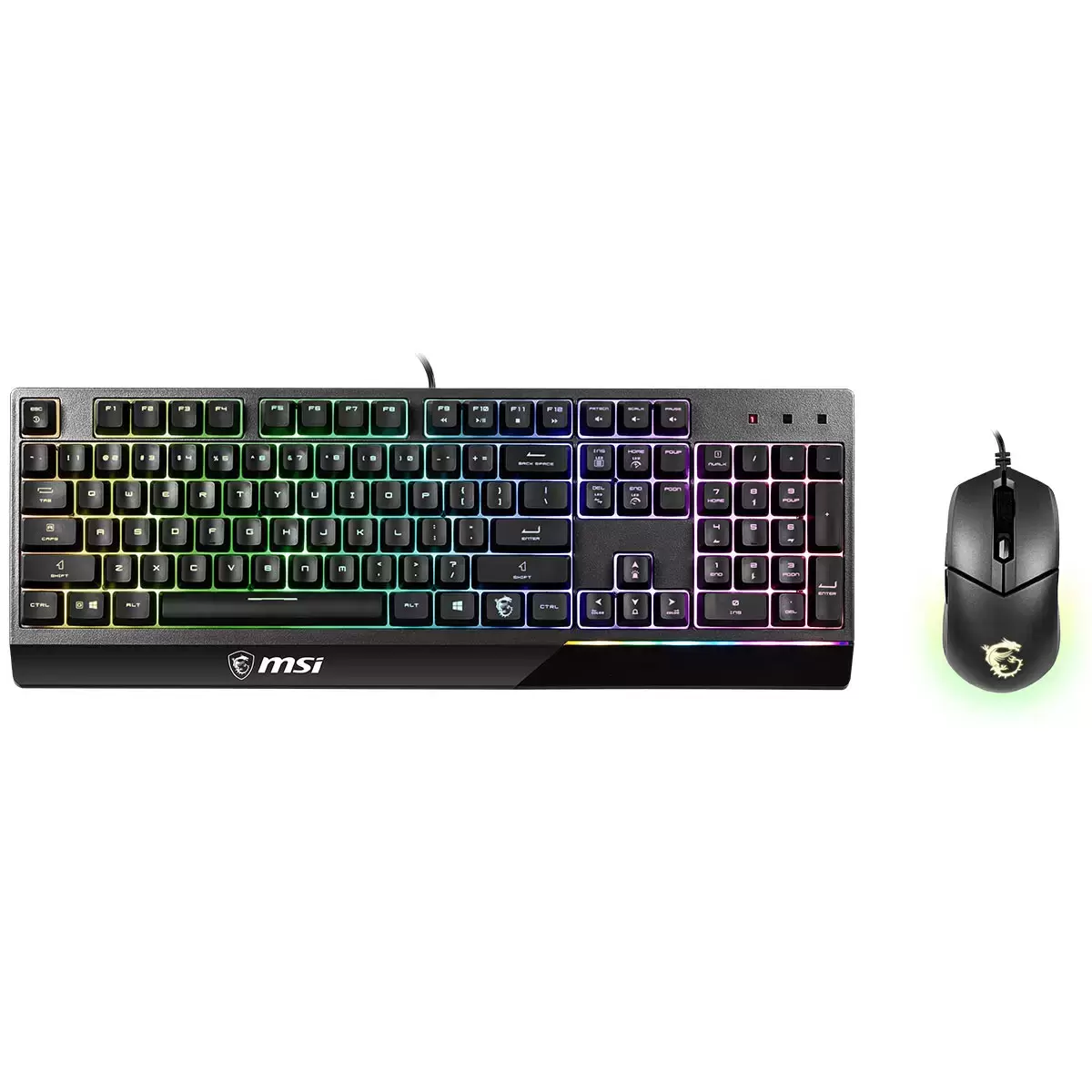 MSI Vigor GK30 COMBO RGB Mechanical Gaming Keyboard Clutch GM11 Gaming Mouse
