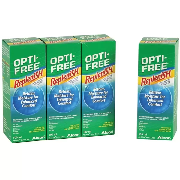 OPTI-FREE Replenish Contact Lens Solution Alcon 4 x 300ml