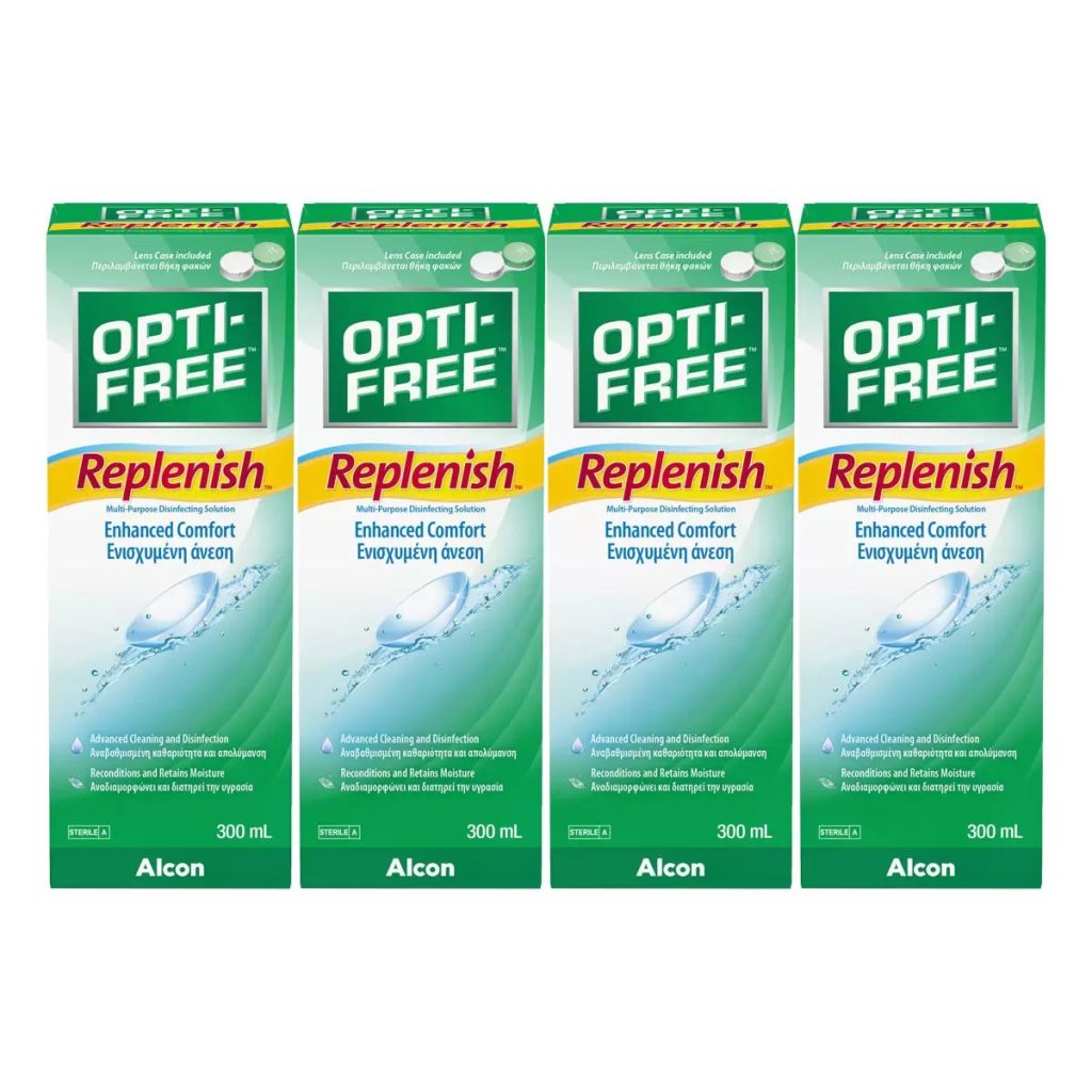 Opti-Free Replenish Multi-Purpose Disinfecting Solution 4 x 300ml