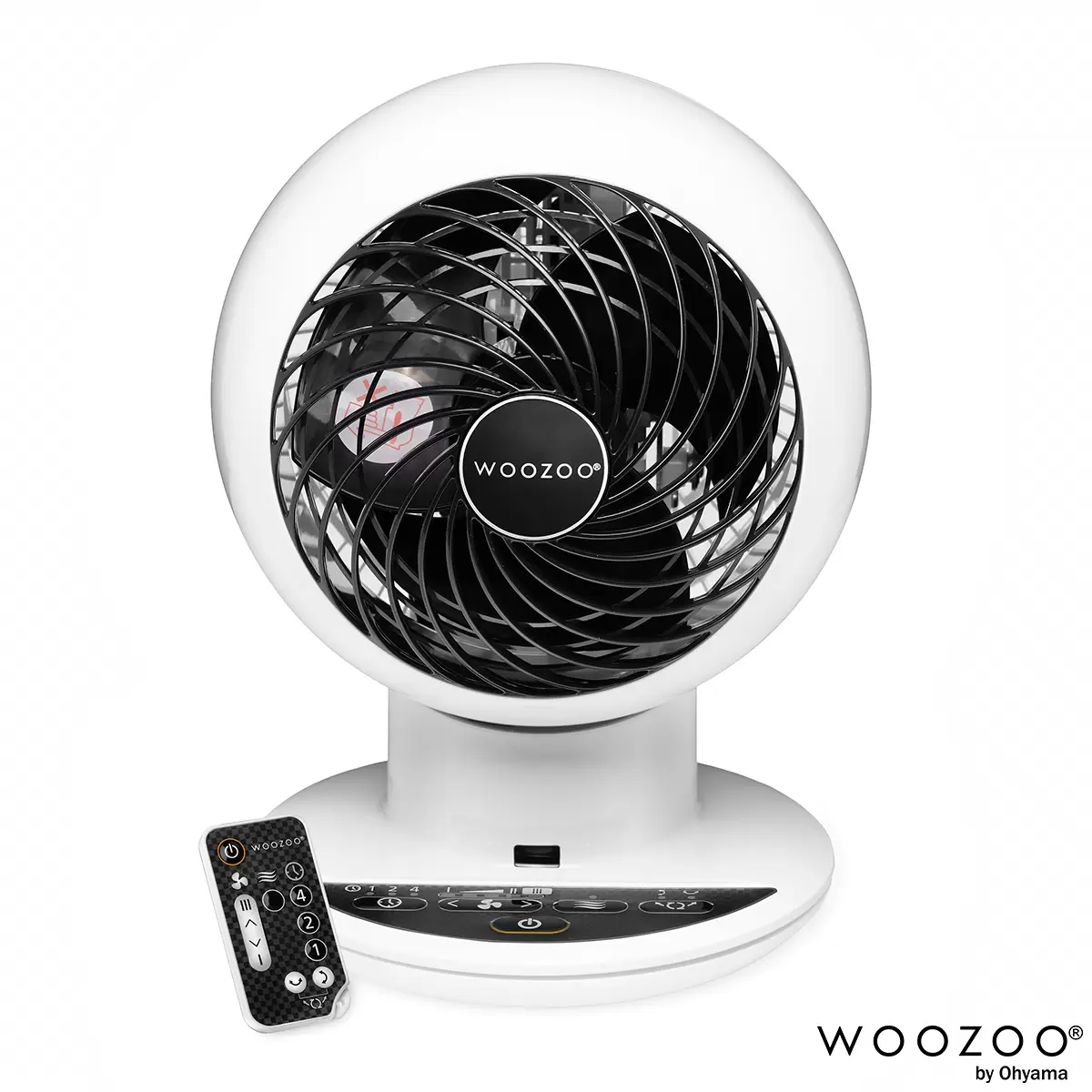 Woozoo Globe Air Circulator Fan with Remote Control White
