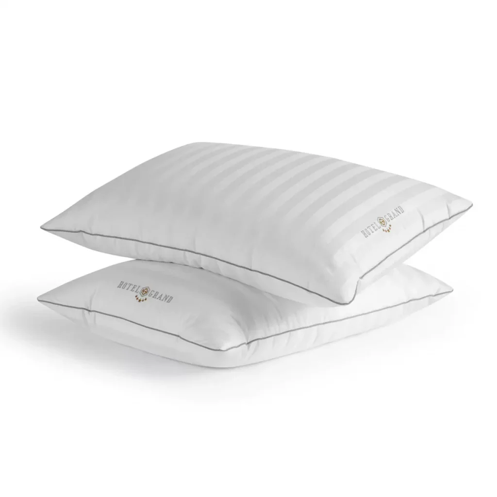 Hotel Grand Feather Down Rolled Pillow 2 Pack