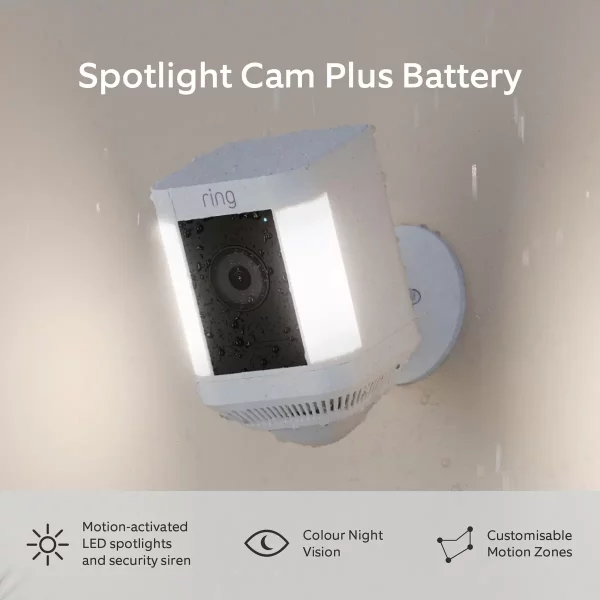 Ring Battery Spotlight Cam Plus in White 2 Pack - Image 3