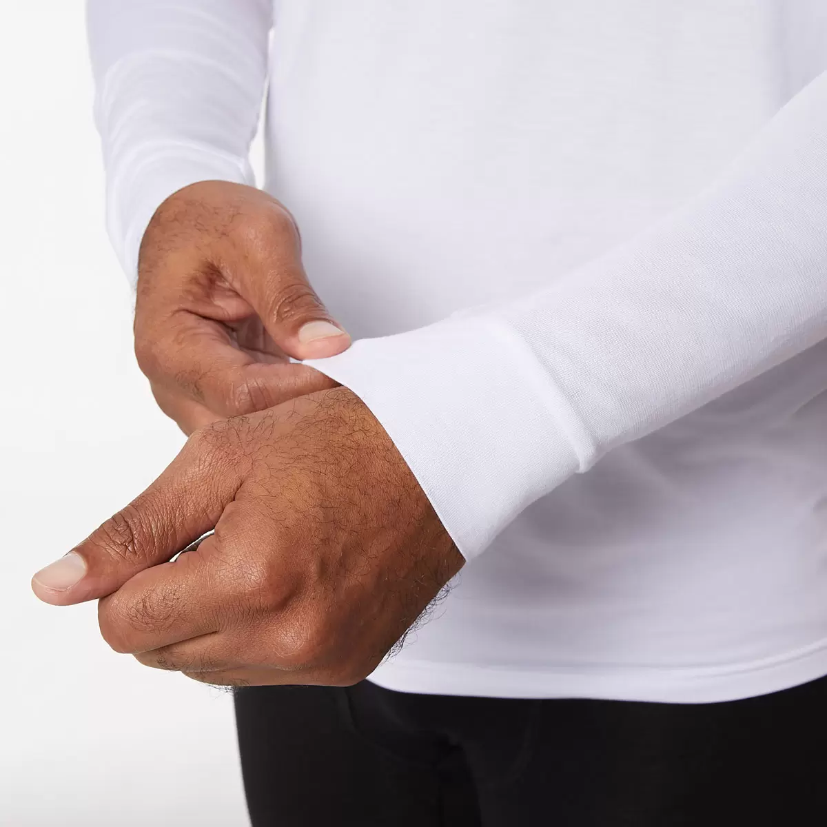 32 Degrees Mens 2 Pack Long Sleeve Heat T-shirt in Grey and White - Image 3