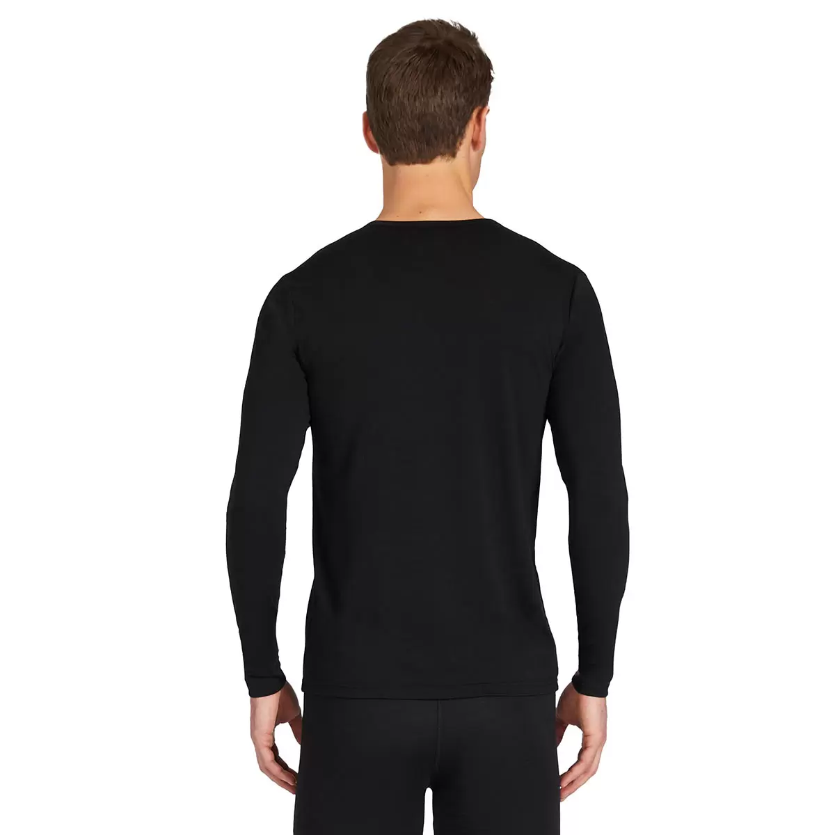 32 Degrees Mens 2 Pack Long Sleeve Heat T-shirt in Solid Black - Image 3