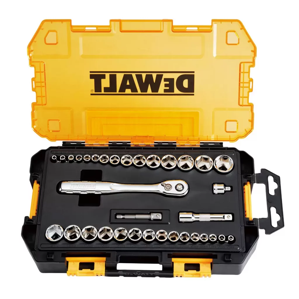 DEWALT Mechanics Socket Tool Set 34 piece