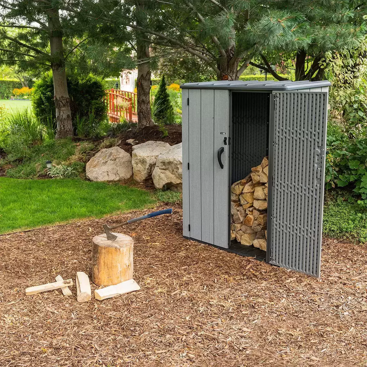 Lifetime Vertical 1510 Litre Storage Shed 5ft 6" x 4ft 5" (1.7 x 1.4m) - Image 3