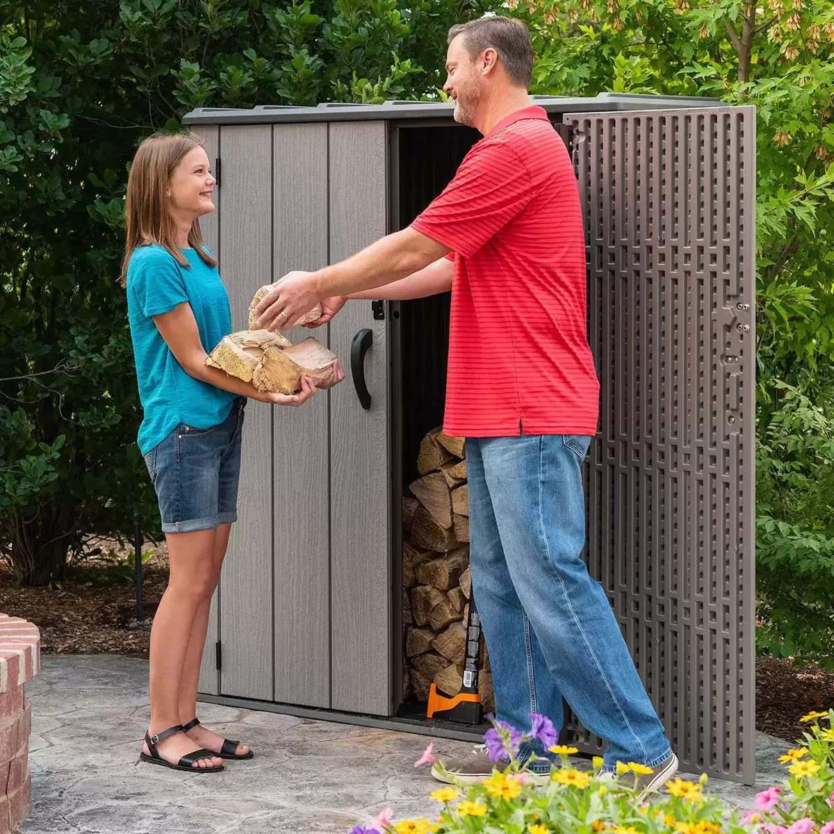 Lifetime Vertical 1510 Litre Storage Shed 5ft 6" x 4ft 5" (1.7 x 1.4m) - Image 2