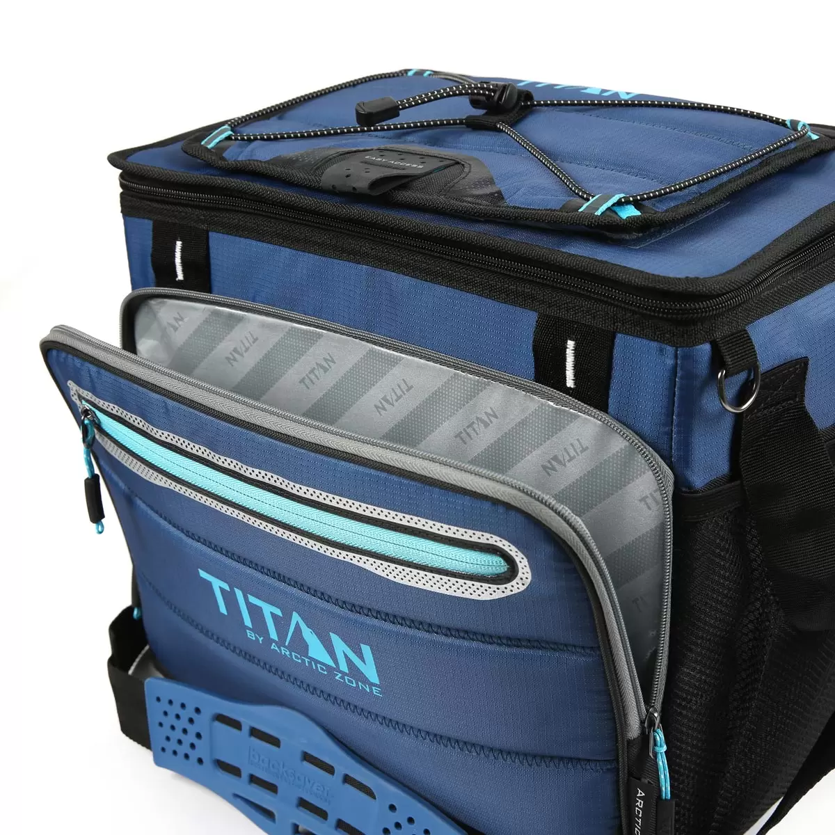 Titan Deep Freeze 40 Can Collapsible Cooler in Blue - Image 5