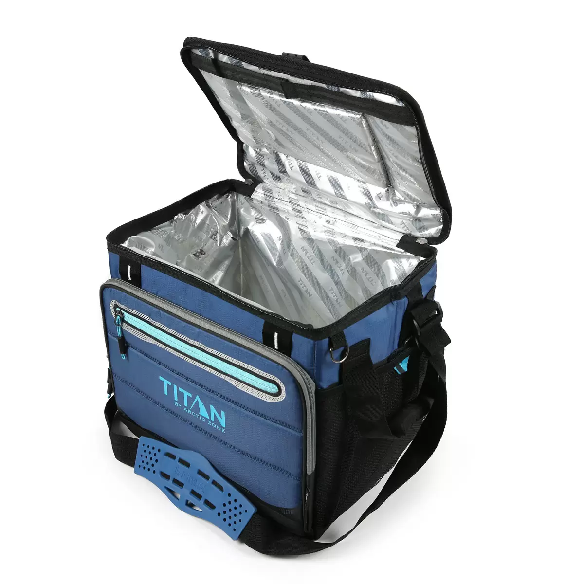 Titan Deep Freeze 40 Can Collapsible Cooler in Blue - Image 3