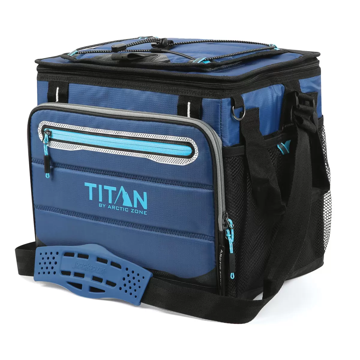 Titan Deep Freeze 40 Can Collapsible Cooler in Blue - Image 2