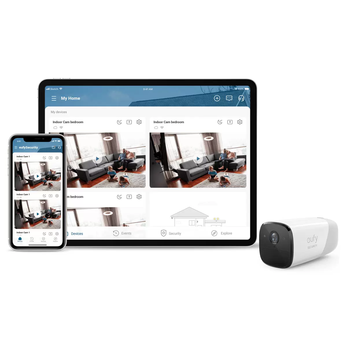 eufyCam 2 Pro 2k with 3 Camera Kit with HomeBase 2