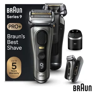 Braun Series 9 Pro Plus Shaver with Cleaning with Charging Station and Power Case 9575cc