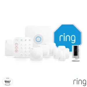 Ring 12 Pieces Alarm Starter Kit Including Outdoor Siren with Indoor Camera