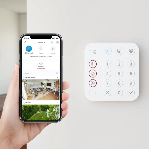 Ring 12 Pieces Alarm Starter Kit Including Outdoor Siren with Indoor Camera - Image 2