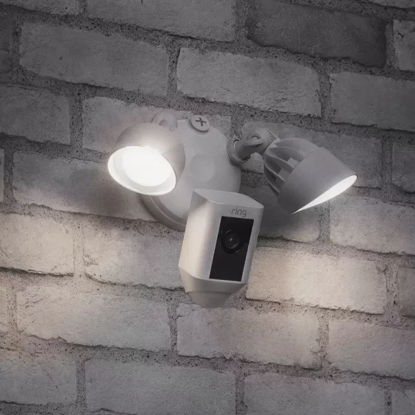 Ring Hardwired Floodlight Cam Plus in White 2 Pack - Image 3