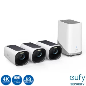 eufyCam 3 Solar 4K 3 Camera Kit with HomeBase 3