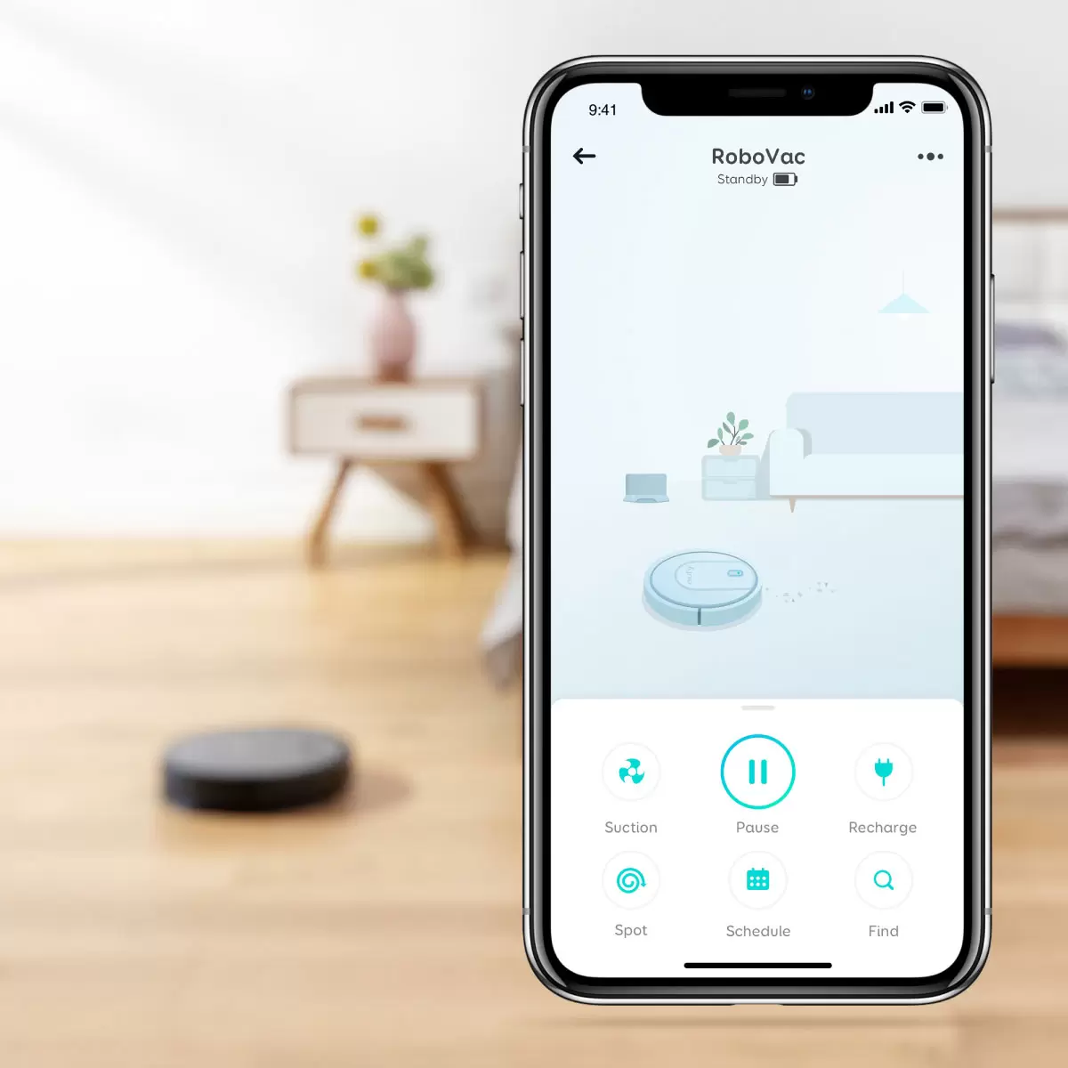 Eufy Robovac G10 Hybrid Robotic Vacuum Cleaner T2150V11