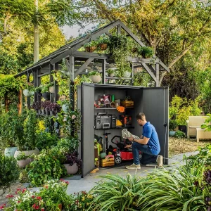 Keter Cortina Alto 1415 Litre Vertical Storage Shed with Shelves