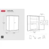 Keter Cortina Alto 1415 Litre Vertical Storage Shed with Shelves 4ft 6" x 2ft 4" (1.4 x 0.7m) - Image 6