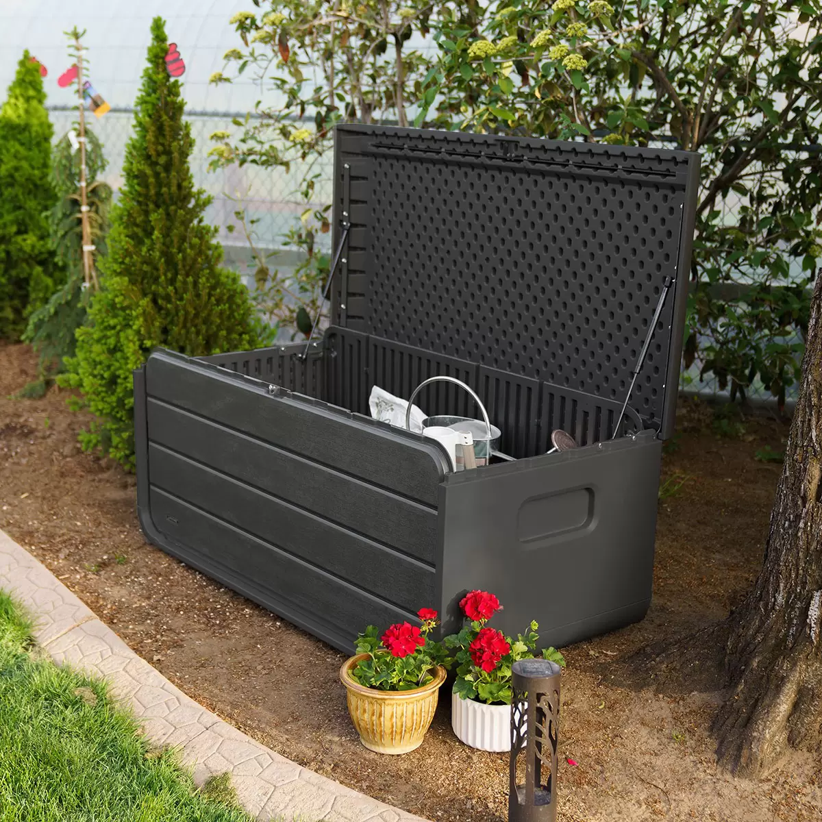 Lifetime 514 Litre Modern Outdoor Storage Deck Box Model 60367U - Image 7