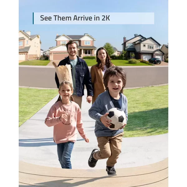 eufy 2K Video Battery Doorbell with HomeBase 2 16GB Local Storage