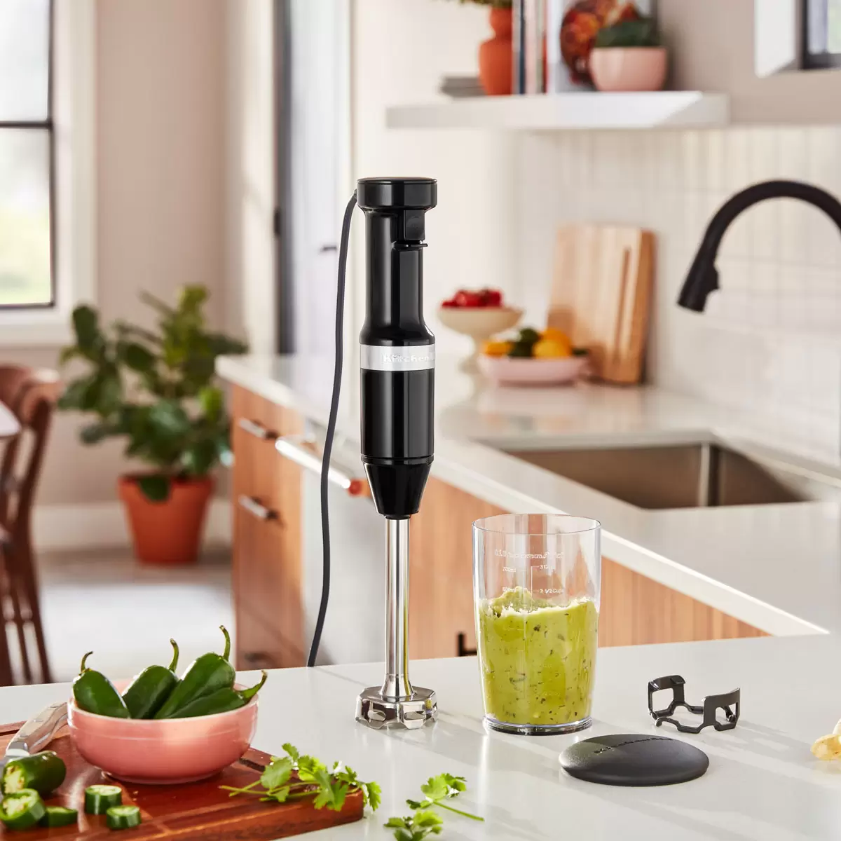 KitchenAid Classic Corded Hand Blender in Black 5KHBV53BOB