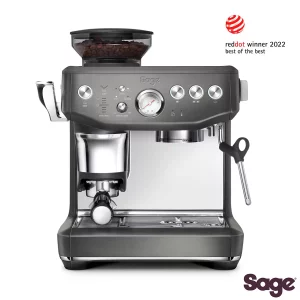 Sage The Barista Express Impress Bean to Cup Coffee Machine in Black Stainless Steel SES876BST4GUK1