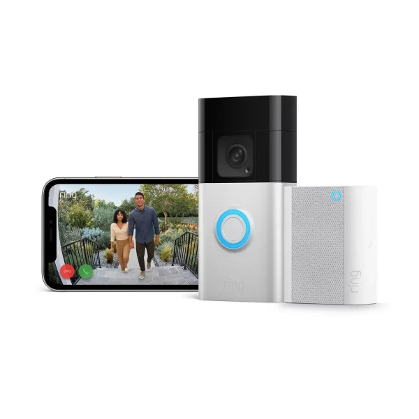 Ring Battery Video Doorbell Plus with 2nd Gen Chime - Image 2