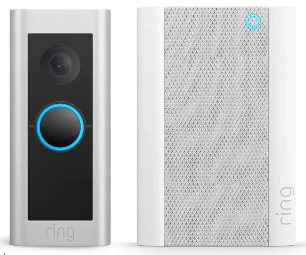 Ring Battery Video Doorbell Plus with 2nd Gen Chime Pro Plug-in