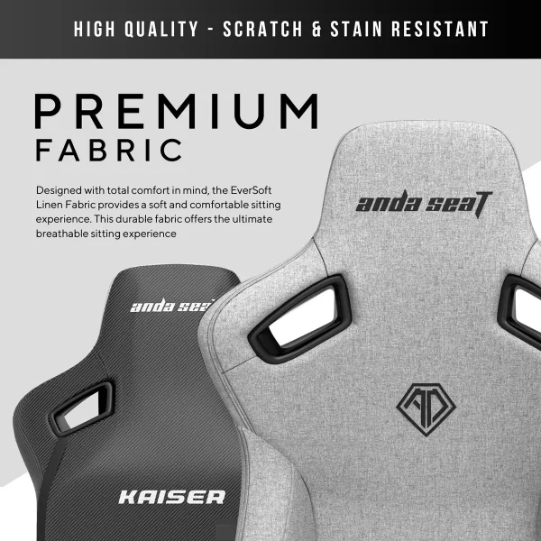 anda seaT Kaiser Series 3 Large Gaming Chair in Grey - Image 3