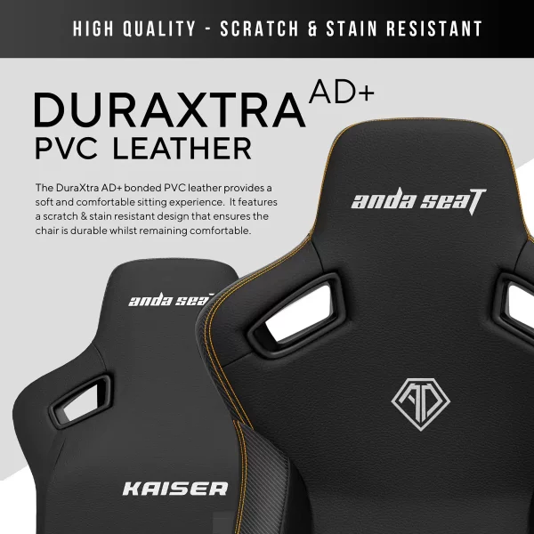 anda seaT Kaiser Series 3 XL Gaming Chair in Black - Image 6