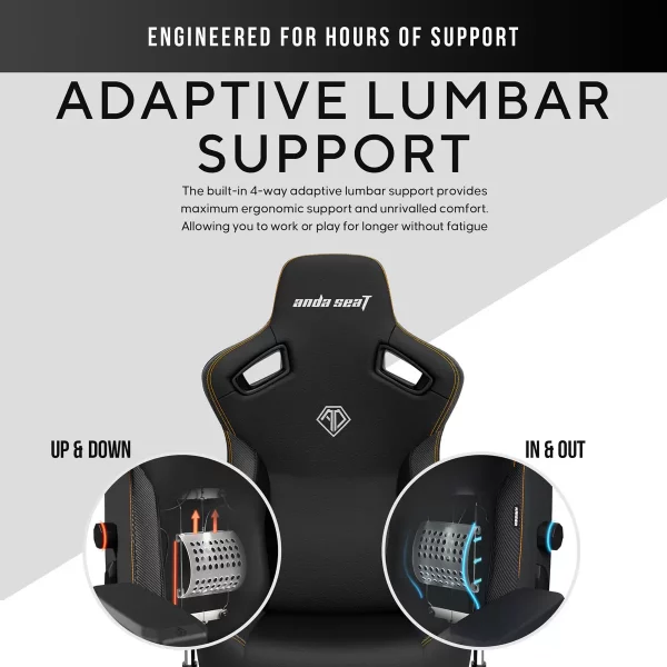anda seaT Kaiser Series 3 XL Gaming Chair in Black - Image 7