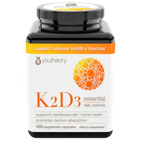 Youtheory K2 D3 4000IU 150 Capsules