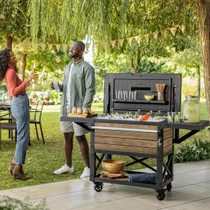 Keter 85 Litre Patio Cooler and Beverage Cart