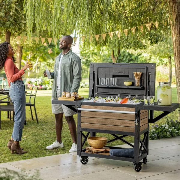 Keter 85 Litre Patio Cooler and Beverage Cart