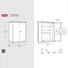 Keter Ashwood Signature Alto 1415 Litre Vertical Storage Shed with Shelves 4ft 6" x 2ft 4" (1.4 x 0.7m) - Image 2
