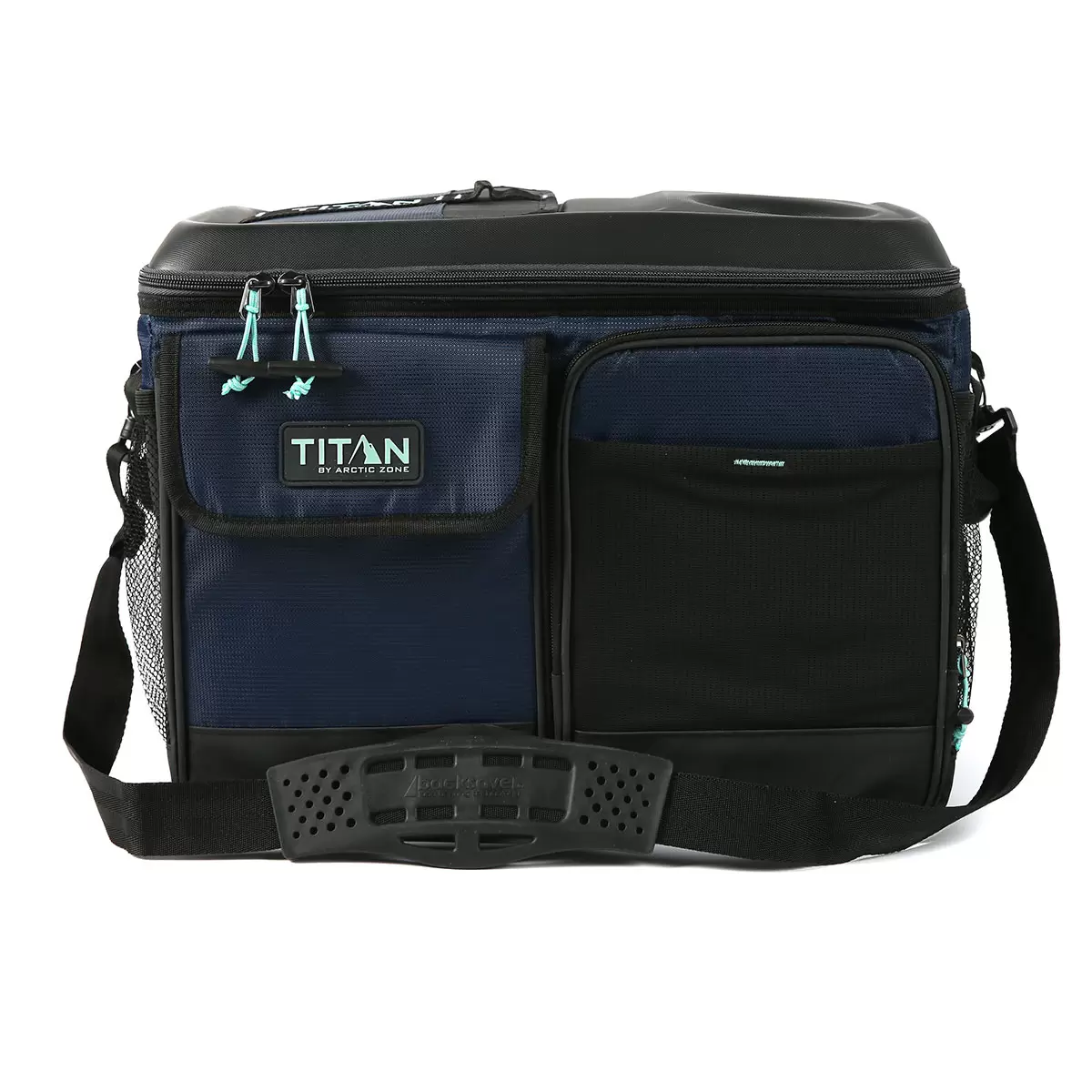 Titan 50 Can Collapsible Cooler with Table Top in Navy - Image 2