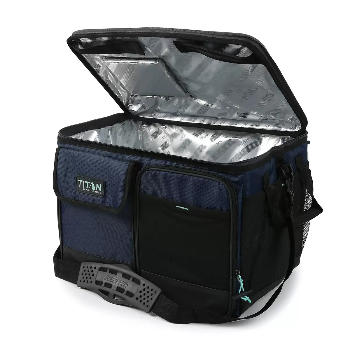 Titan 50 Can Collapsible Cooler with Table Top in Navy - Image 3