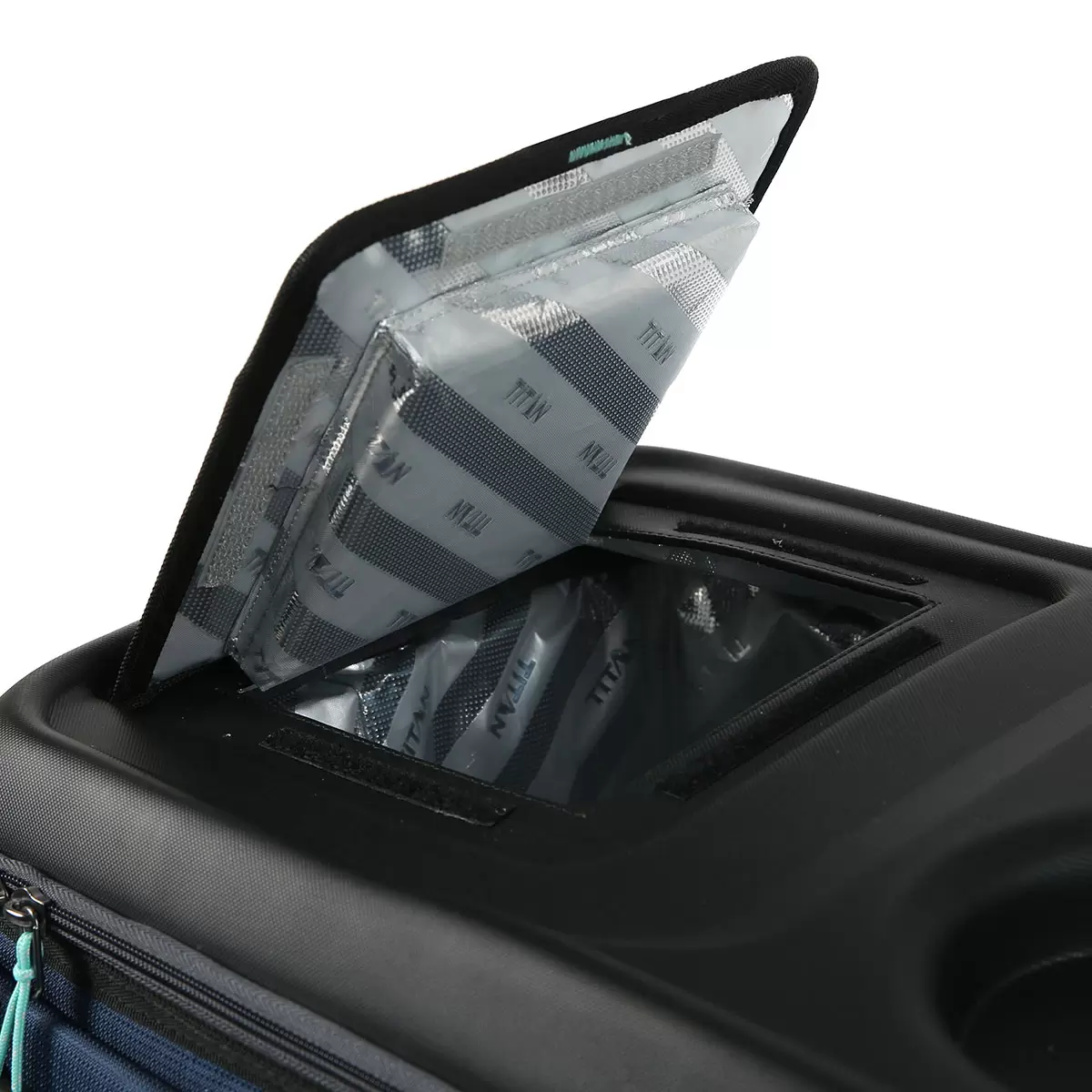 Titan 50 Can Collapsible Cooler with Table Top in Navy - Image 6