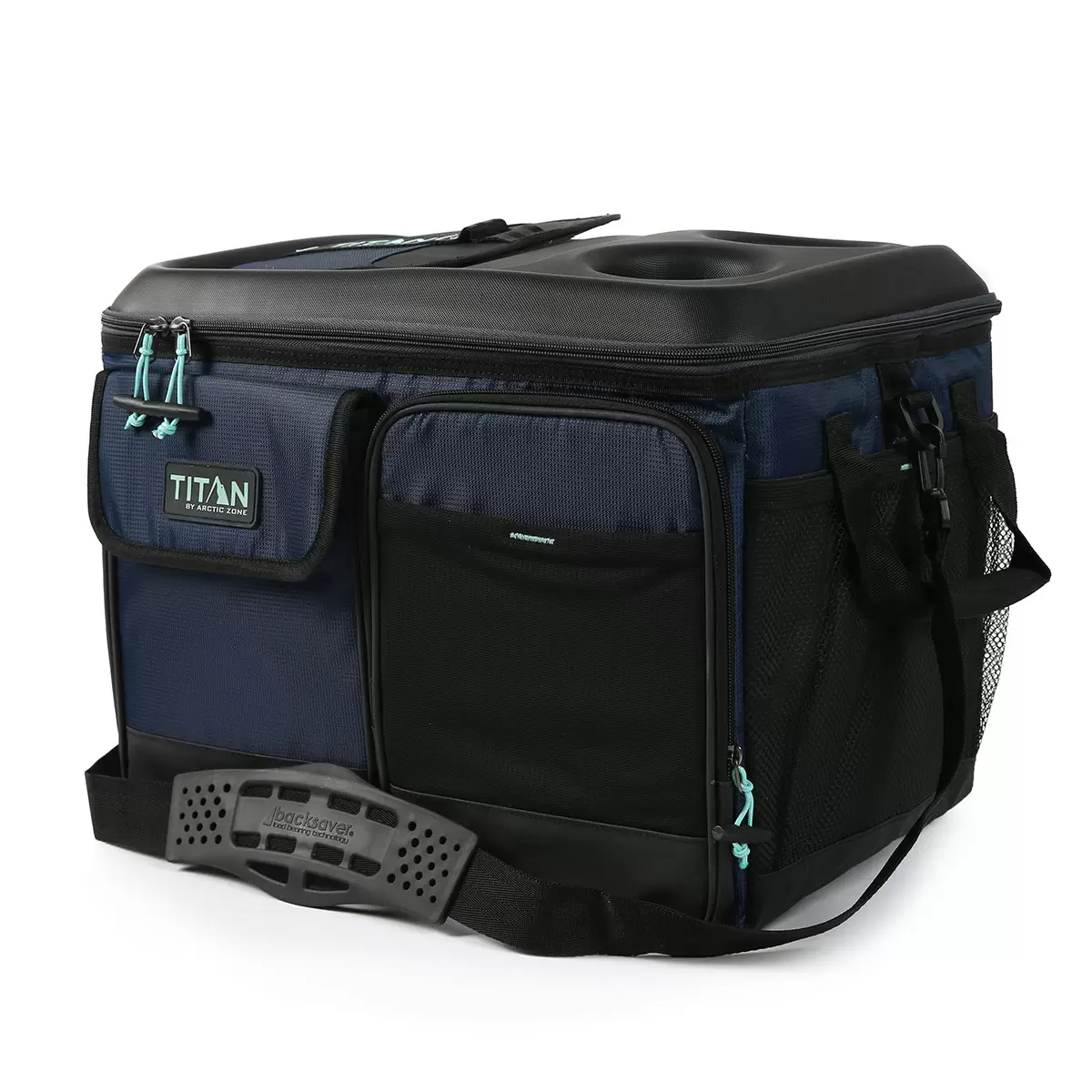 Titan 50 Can Collapsible Cooler with Table Top in Navy