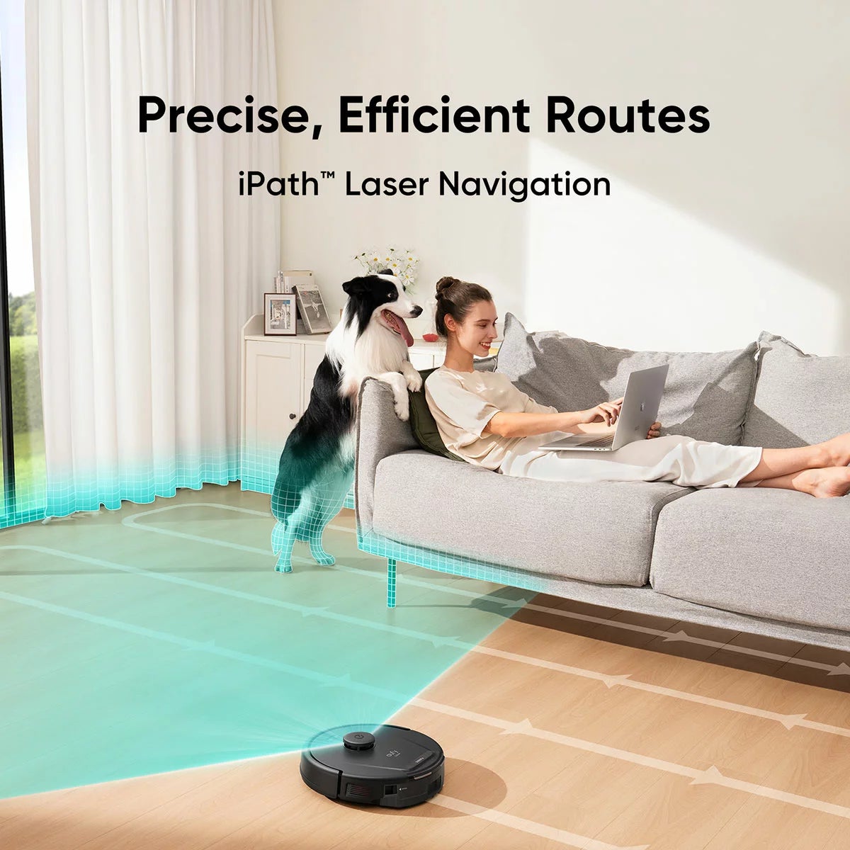 eufy L60 Hybrid Robot Vacuum with Powerful Suction Mop and iPath Laser Navigation - Image 7