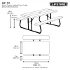 Lifetime 6ft Classic Folding Picnic Table Model 60112 - Image 3