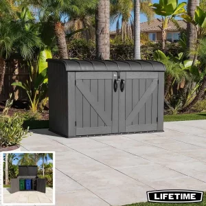 Lifetime Horizontal 2190 Litre Storage Shed in Grey Model 60464E