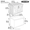 Lifetime Horizontal 2190 Litre Storage Shed in Grey Model 60464E - Image 4